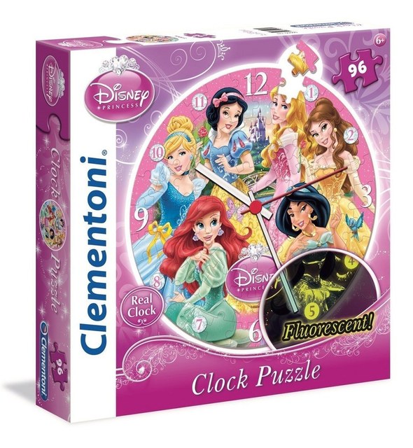 Clementoni, 96 peças disney princesas assistir quebra-cabeça